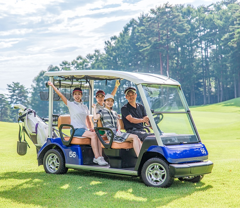 Hanna Country Club golf carts